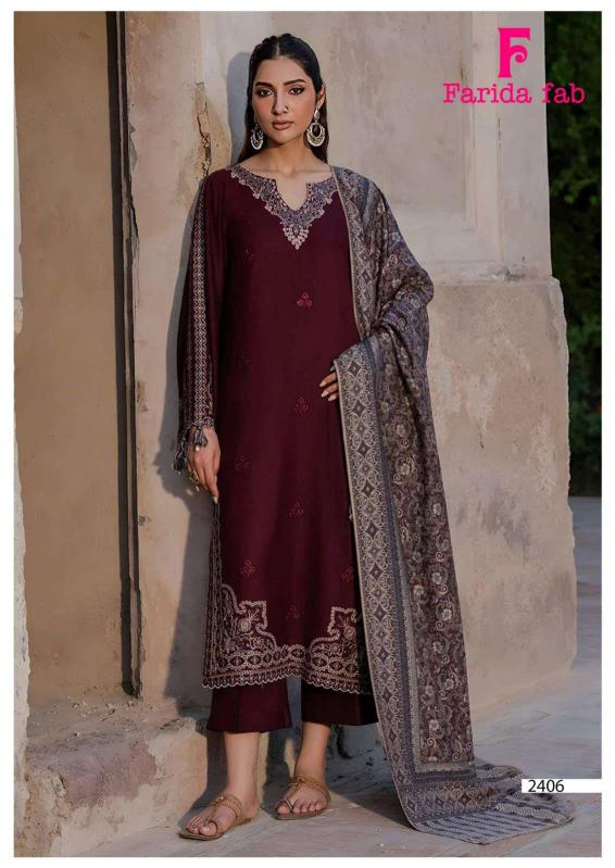 Farida fab parian dream vol-24 wholesale dress material masjid in mumbai